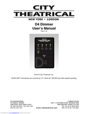 City Theatrical SHoW DMX Neo D4 User Manual