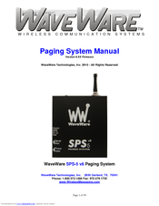WaveWare SPS-5 v8 Manual