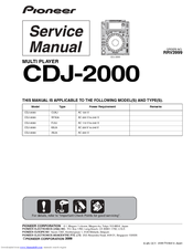 Pioneer CDJ-2000 Service Manual