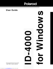 Polaroid ID-4000 User Manual