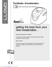 Lloyd fastbake Owner's Manual