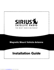 Sirius Satellite Radio 220 SUVA Installation Manual