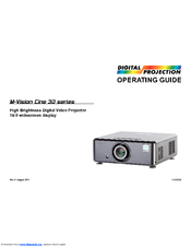 Digital Projection M-Vision Cine 3D series Operating Manual