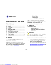 Ambient Weather WeatherHub3 Quick Start Manual