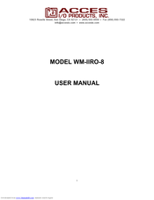 Acces WM-IIRO-8 User Manual