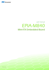 Via Technologies EPIA-M840 User Manual
