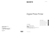 Sony UP-DR250 Manual