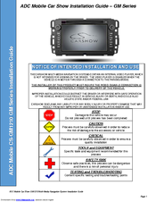 ADC Car Show GM1210 Installation Manual