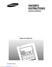 Samsung Function controller Owner's Instructions Manual