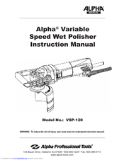 Alpha VSP-120 Instruction Manual