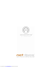 Axentra net-box Getting Started Manual