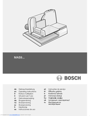 Bosch MAS9 Operating Instructions Manual
