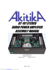 Akitika GT-101 STEREO Assembly Manual