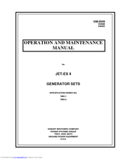 Hobart JET-EX 4 Operation And Maintenance Manual
