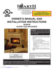Hearth Technologies BCBR36 Owner's Manual And Installation Instructions