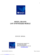 Maxon SM-4450 Service Manual