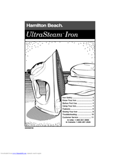 Hamilton Beach UltraSteam Instructions Manual