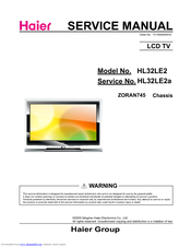 Haier HL32LE2 Service Manual