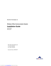 New Rock Technologies WROC2002 Installation Manual