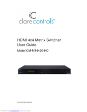 Clare Controls CM-MT4420-HD User Manual