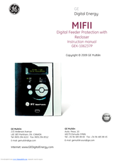 Ge MIFII GEK-106237P Instruction Manual