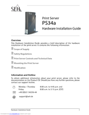SEH PS34a Hardware Installation Manual