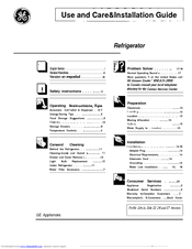 GE 27 Models Use And Care & Installation Manual