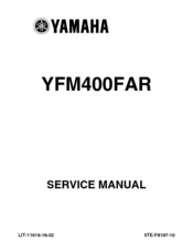 Yamaha YFM400FAR Service Manual