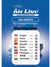 Air Live WN-5000PCI Quick Setup Manual