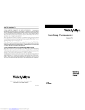 Welch Allyn SureTemp 678 Operating Instructions Manual
