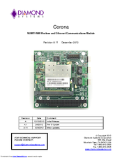 Diamond Systems Corona Instructions Manual