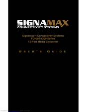 SignaMax F0-065-1200 Series User Manual