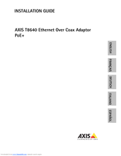 Axis T86422 Installation Manual