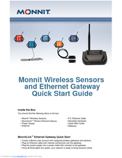 Monnit Wireless Sensors and Ethernet Gateway Quick Start Manual