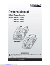 Generac Power Systems 006179-0 Owner's Manual
