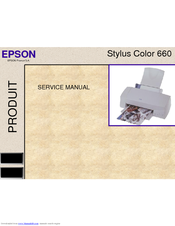 Epson Stylus Color 660 Service Manual