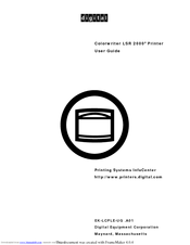 Digital Equipment LSR 2000+ User Manual