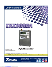 Zaxcom TRX900AA User Manual