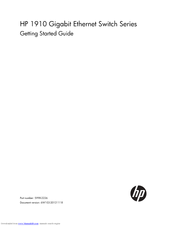 Hp 1910 Getting Started Manual
