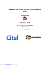 Citel EDAC Installation Manual