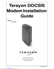 Terayon ECM 615 Installation Manual