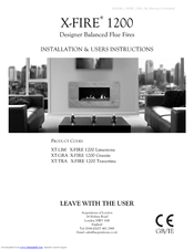 X-FIRE 1200 Limestone Installation & User's Instructions