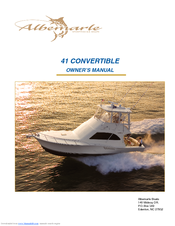 Albemarle 410 CONVERTIBLE Owner's Manual
