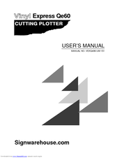 Vinyl Express Qe60 User Manual