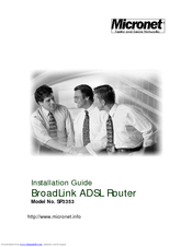 Micronet BroadLink SP3353 Installation Manual