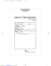 Daewoo KOC-154K8S Owner's Manual