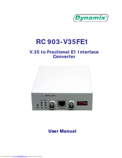 Dynamix RC 903-V35FE1 User Manual