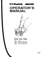 Simplicity 7016 RT Operator's Manual