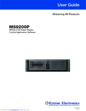 Extron electronics MS9200P User Manual