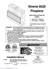 Travis Industries Xtreme 6020 Installation Manual